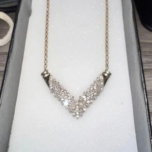 14K YG STUNNING NATURAL DIAMOND PENDANT NECKLACE